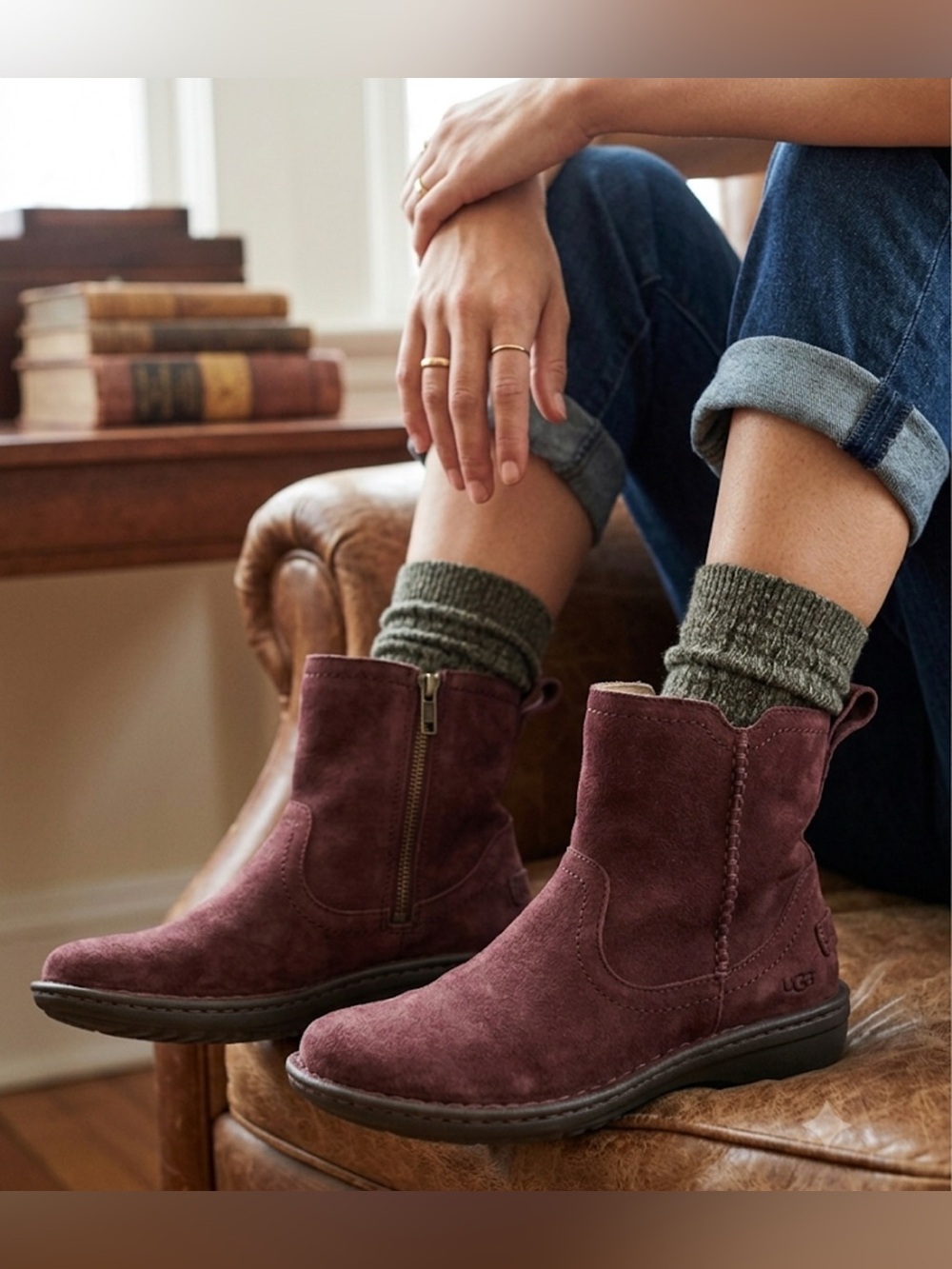 Ugg Suede Neenah Ankle Boots